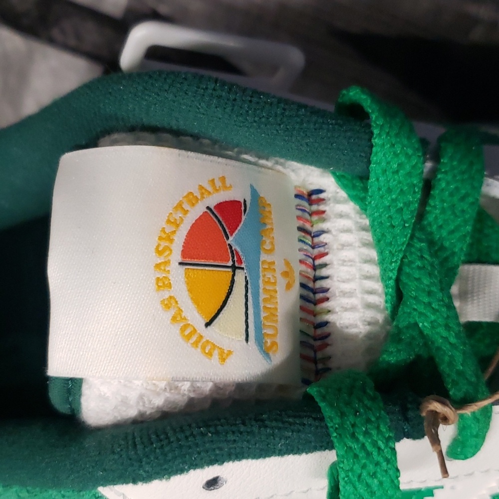 NWT Adidas Men's Forum Low White and Green Sneakers - Picture 9 of 10